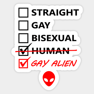 Gay Alien Sticker